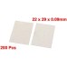 22mm x 29cm x 0.09mm Mica Insulator Sheets Replacement 200Pcs