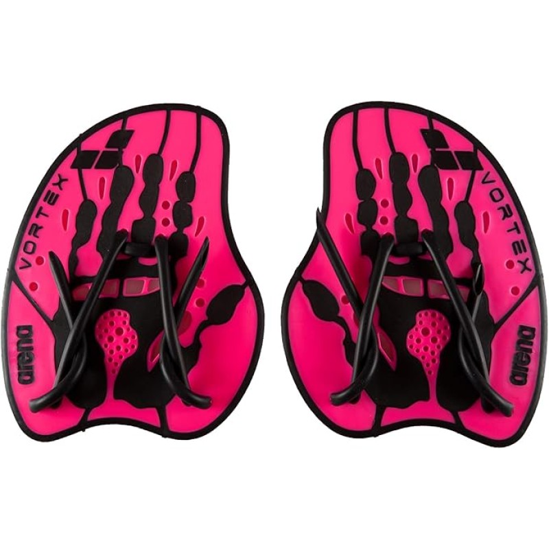 arena Vortex Hand Paddle, Swimming Pool Training Accessories, Swimming Pool Paddle with Adjustable Straps, PVC-Free