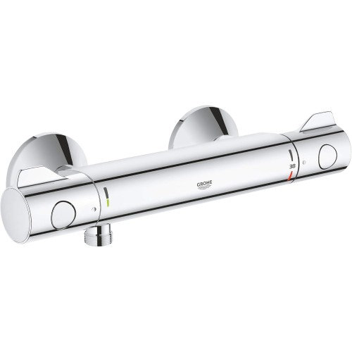 GROHE Grohtherm 800 | Thermostatic shower mixer, with integrated mixed water shut-off u. Safety lock at 38 ° C | chrome | 34558000