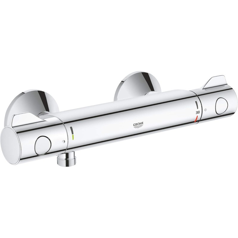GROHE Grohtherm 800 | Thermostatic shower mixer, with integrated mixed water shut-off u. Safety lock at 38 ° C | chrome | 34558000