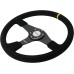 Simoni Racing DEF Universal Steering Wheel, Dia 380 mm, Black