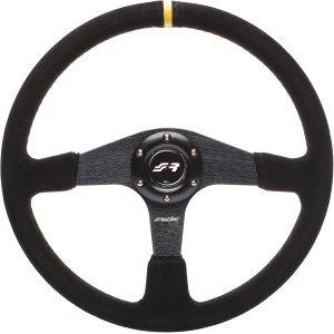 Simoni Racing DEF Universal Steering Wheel, Dia 380 mm, Black