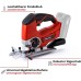 Einhell TE-JS 18/80 Li-Solo Power X-Change Cordless Jigsaw (18 V, Max. 80 mm Cutting Depth, 4 Levels Pendulum Stroke, Suction Adapter, Parallel Stop, LED Light, Battery Not Included)