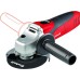 Einhell ъглошлайф TC-AG 125 (850 W, 12 000 об./мин, диаметър на диска 125 mm, защита на диска, блокировка на шпиндела, плоска алуминиева предавателна кутия)