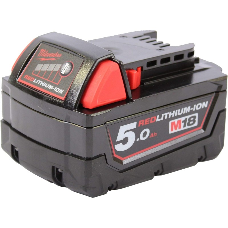 Milwaukee M18B5 M18 5.0Ah Red Lithium-Ion Battery