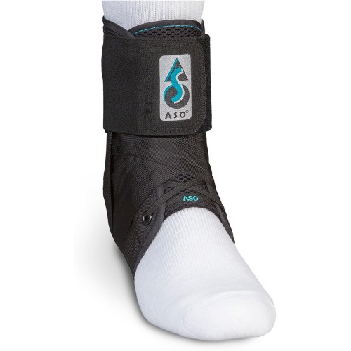 ASO Ankle Stabilising Brace, Black, Medium, for Ankle Injuries