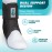 ASO Ankle Stabilising Brace, Black, Medium, for Ankle Injuries