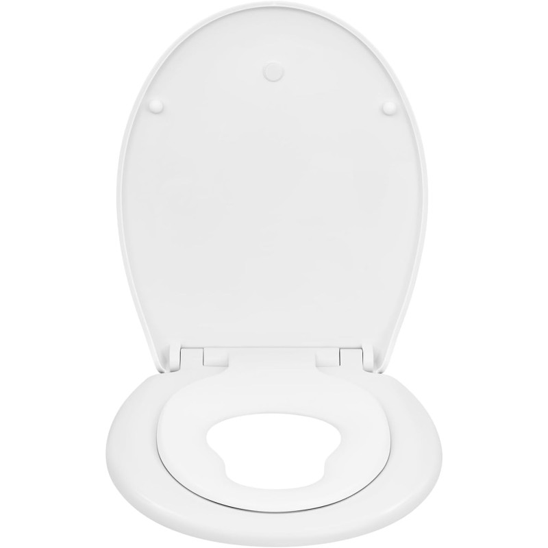 Woltu WS2601 Built-in Child Seat Soft Close Plastic Toilet Seat Soft Close Toilet Seat – Fix-Clip, Anti-Bacterial