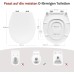 Woltu WS2601 Built-in Child Seat Soft Close Plastic Toilet Seat Soft Close Toilet Seat – Fix-Clip, Anti-Bacterial
