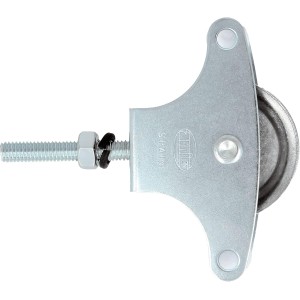 Amig - Washing Line Pulley | Steel | 39mm Metal Roller | Includes Fixing Screw & Rail | Secure Washing Line Pulley | External Washing Line Pulley