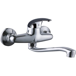 DP Bath Lirio- Wall hanging mixer tap (kitchen tap), silver