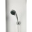 DP Bath Shower Panel with Hydromassage (PVC), 1 Piece, Silver, Hidro Pascua