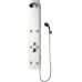 DP Bath Shower Panel with Hydromassage (PVC), 1 Piece, Silver, Hidro Pascua