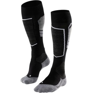 FALKE Men's SK4 Ski Socks Very Light Padding Anti-Bubble Thin Ski Socks for Skiing Breathable Quick-Drying Climate Regulating Odour-Inhibiting Wool Functional Material 1 Pair