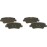 Bosch BP1478 Brake Pads - Rear Axle - ECE R90 Certification - Four Brake Pads Per Set