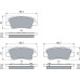 Bosch BP1478 Brake Pads - Rear Axle - ECE R90 Certification - Four Brake Pads Per Set