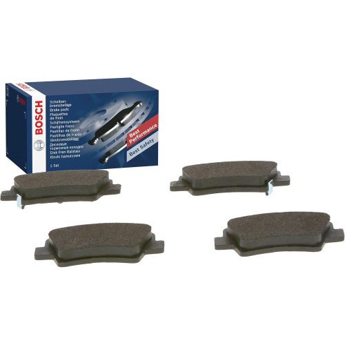 Bosch BP1478 Brake Pads - Rear Axle - ECE R90 Certification - Four Brake Pads Per Set