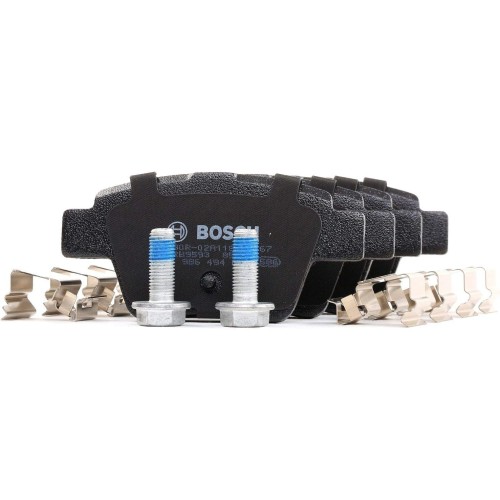 Bosch BP1009 Brake Pads - Rear Axle - ECE R90 Certification - Four Brake Pads Per Set