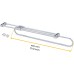 Emuca 7085125 Wardrobe pull out clothes hanger rail organizer rack, lenght 450mm