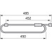 Emuca 7085125 Wardrobe pull out clothes hanger rail organizer rack, lenght 450mm