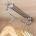 Emuca 7085125 Wardrobe pull out clothes hanger rail organizer rack, lenght 450mm