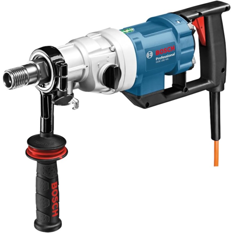 Bosch Professional GDB 180 WE Wet Diamond Drill (5.2 kg, Power 2,000 Watt, 230 Volt, 180 mm Drilling Range, Includes Adaptor Dust Extraction, Ball Valve, Craft Case)