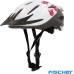 Fischer Adult Bicycle Helmet, Cycling Helmet, City Helmet, White / Pink