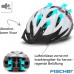 Fischer Adult Bicycle Helmet, Cycling Helmet, City Helmet, White / Pink