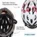 Fischer Adult Bicycle Helmet, Cycling Helmet, City Helmet, White / Pink
