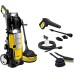 Lavor 0.0160.0160 Galaxy kit cold water pressure washer, 160 bar working pressure, includes various mounting accessories, delivery performance 480 l/h with wheels, 2500 watts, yellow