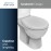 Ideal Standard Multi Suites Sandwich Design Toilet Seat - Universal Shape - UV Resistant - Includes Fixings - Easy Fit - Made from Durable Duroplast - Gloss White