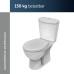 Ideal Standard Multi Suites Sandwich Design Toilet Seat - Universal Shape - UV Resistant - Includes Fixings - Easy Fit - Made from Durable Duroplast - Gloss White