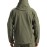 FREE SOLDIER Men's Winter Jacket, Military Softshell Jackets, Outdoors, Fleece Lining, Windproof, Waterproof, with Hood, Warm Tactical Jackets with Multiple Pockets for Hunting Trips (Green, 2XL)