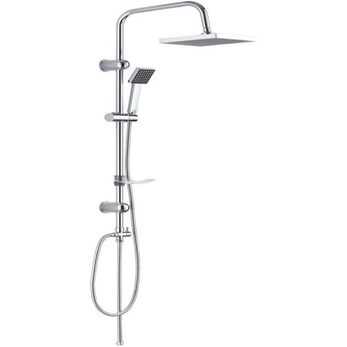 DP Bath RY-S002 Square Shower Set - Chrome