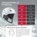 Black Crevice Kitzbühel Ski Helmet in Sporty Design, Ski Helmet for Men and Women, Polycarbonate Ski Helmet, Breathable Ski Helmet, Adjustable Size