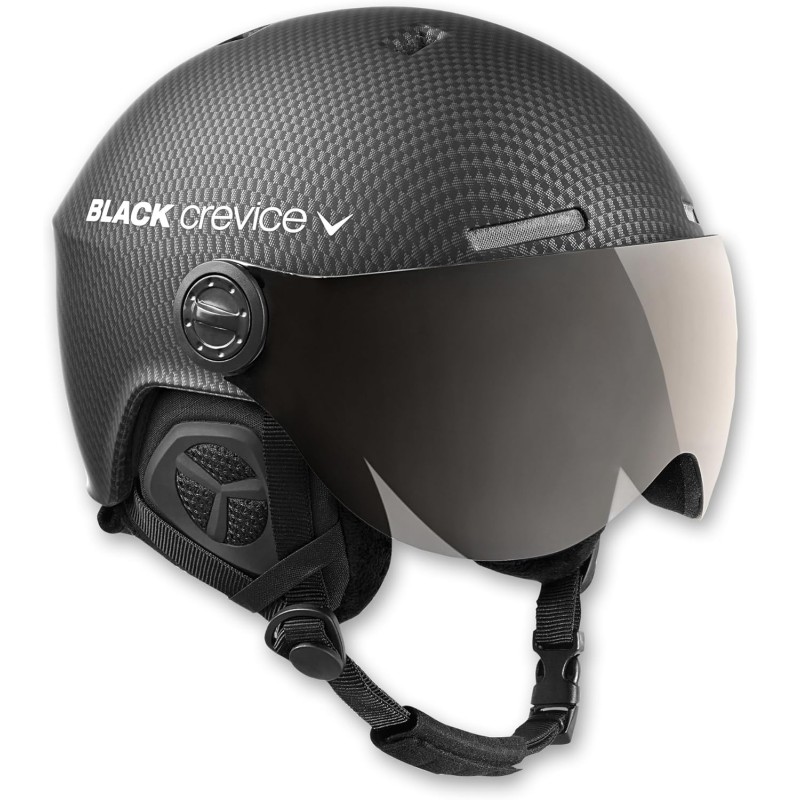 Black Crevice, Gstaad, Adults Ski Helmet