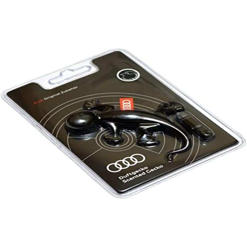 Original Audi 000087009D Fragrance Gecko Air Freshener, Black