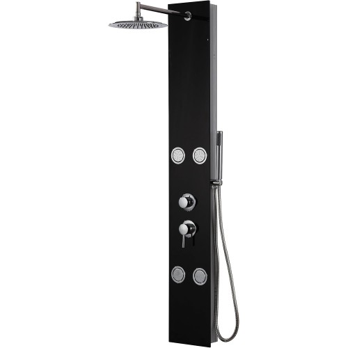 DP Huelva Hydromassage Shower Mixer Tap Black