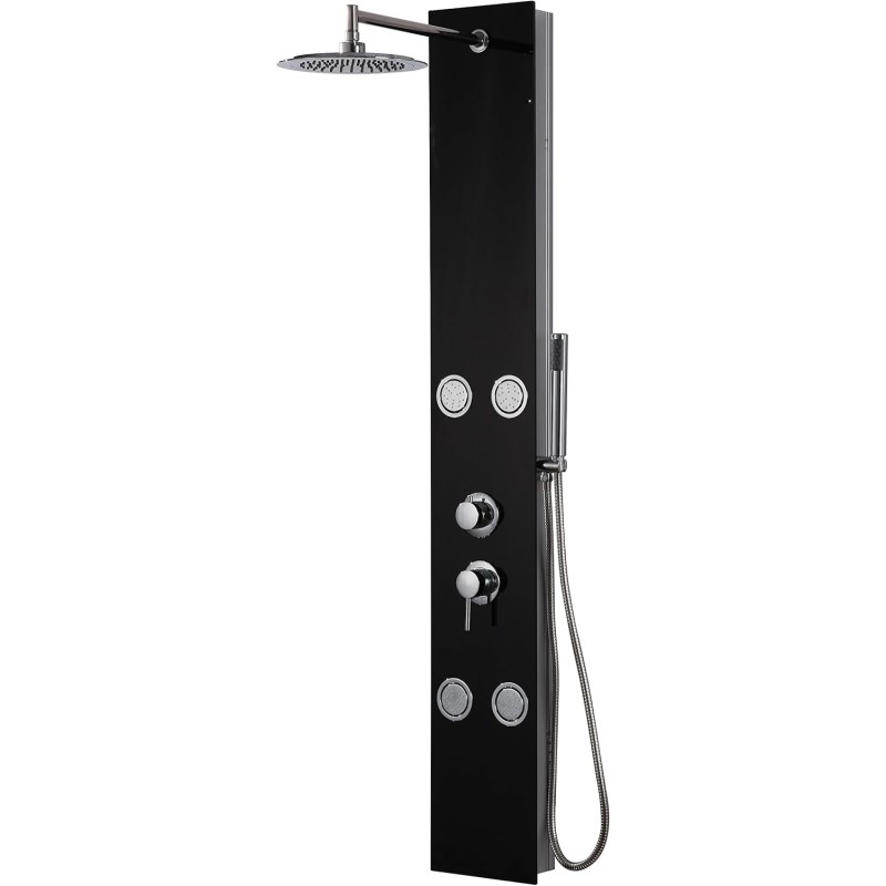 DP Huelva Hydromassage Shower Mixer Tap Black