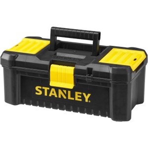 Stanley STST1-75514 „Essential” 12,5-инчов куфар за инструменти с пластмасови ключалки, черен/жълт