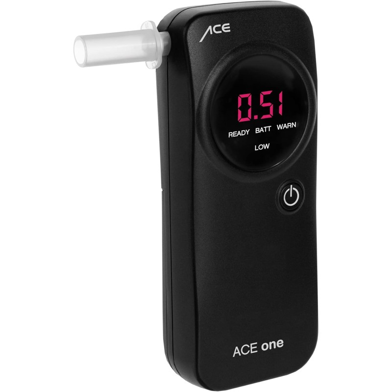 ACE One Breathalyser Police Accurate - Per Mille Tester Alkomat with 98.6%