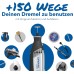 Dremel 3000 Multifunctional Tool 130 W, Set with 1 Attachment, 25 Accessories, Variable Speed 10,000 - 33,000 rpm for Cutting, Grinding, Engraving, Polishing, Sharpening, Cleaning, Carving