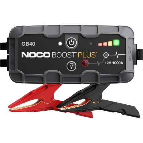 NOCO Boost HD GB40 1000 Amp 12 Volt UltraSafe Portable Lithium Car Battery Starter Pack, Jump Starter Power Bank and Booster Cables for up to 6-Litre Petrol and 3-Litre Diesel Engines