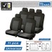 Sumex FUNDBAS Car+ Texas Universal Car Seat Covers, Grey/Black, Set of 11