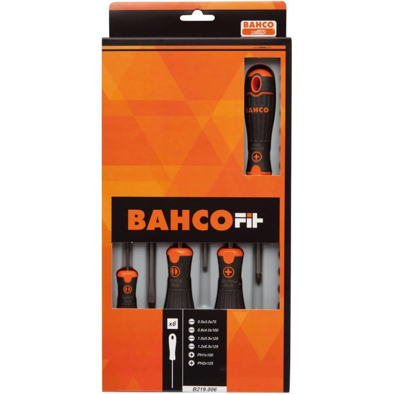 Bahco BAH219006 Screwdrivers, Multi-Colour