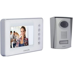 CHACON Visiophone 4 fils couleur 4,3' blanc mains libres
