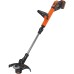 Black + Decker cordless grass trimmer (Power Command EasyFeed, 18V 4.0Ah, incl.battery and charger, 30 cm cutting width, for larger areas) STC1840EPC