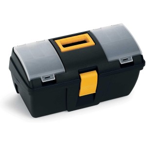 Terry 161 C – Малка кутия за инструменти с тава и органайзер – Размери: 39,3 x 18,9 x 20 cm Прозрачна
