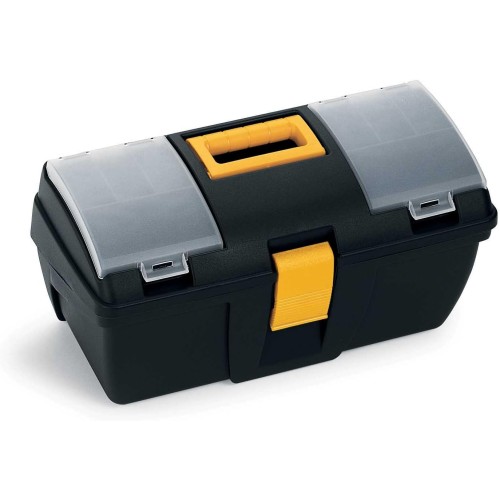 Terry 161 C – Small Tool Box with Tray and Organizer – Measures: 39.3 x 18.9 x 20 cm Transparent