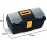 Terry 161 C – Small Tool Box with Tray and Organizer – Measures: 39.3 x 18.9 x 20 cm Transparent